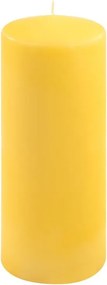 Set de lumânări stâlp, 25 cm, Ø 10 cm, galben, 4 buc.