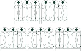 vidaXL Gard de Grădină Spalier Verde 305,5 x 55,5 x 0,3 cm