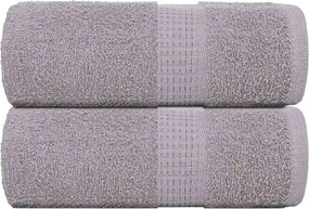 vidaXL Prosoape de baie, FROGN, 2 buc., gri, 30x30 cm, 360 g/m²