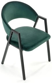 Scaun de bucaterie Zayne, verde/negru