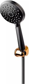 Set de dus cu porter FDesign Hotspring 3 functii negru - rose gold