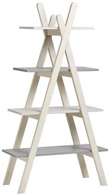 Bibliotecă Marckeric Sia, gri - alb