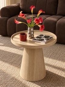 Măsuță de cafea rotundă Tiliana 45 cm - natural