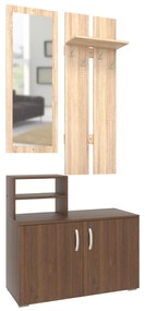 Cuier haaus Palermo, Wenge/Stejar Sonoma, 90 x 35 x 200 cm