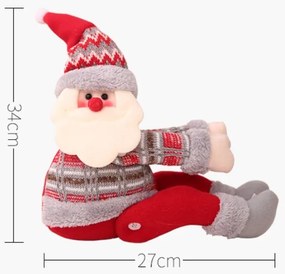 REN decorativ de CRACIUN cu velcro 34 cm