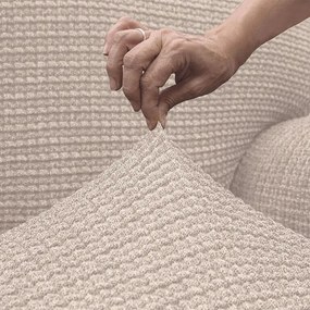 Nueva Textura Huse super elastice RUBINIA smântânii fotoliu triplu (l. 180 - 230 cm)