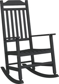 vidaXL Scaun balansoar Negru 84 x 65 x 114 cm Rășină
