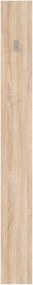 Cuier pentru hol NEPO PLUS, stejar sonoma, PAL laminat, 15x2x135 cm