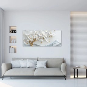 Tablou – Arborele vieții 3D elegant (120x50 cm)