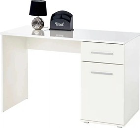 Birou Lima B1, alb, PAL melaminat, 120X55X77 CM
