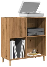 vidaXL Dulap discuri stejar artizanal 84,5x38x89 cm lemn prelucrat