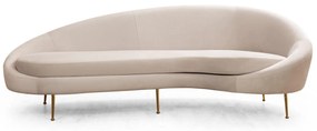 Canapea Fixa cu 3 locuri Eses Stanga - Dreapta, Bej, 255 x 85 x 120 cm