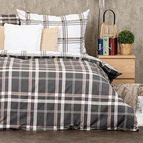 Lenjerie de pat 4Home Scotch, din bumbac, 140 x 200 cm, 70 x 90 cm