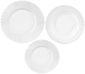 Orion Set de masă Luna cu 18 piese, rotund, cuvaluri