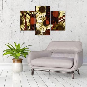Tablou cu flori (90x60 cm)