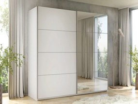 Dulap de haine cu uși culisante Artaman 200 (Alb) (cu oglindă). Promo -17%. 1105685