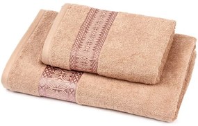 Set prosop + prosop de baie Florina - maro
