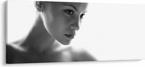 Tablou - Portretul femeii, alb- negru (120x50 cm)