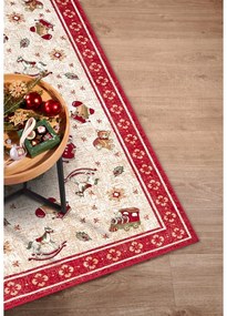 Covor roșu din amestec de bumbac 160x230 cm cu model de Crăciun Toy's Delight Red Christmas – Villeroy&amp;Boch