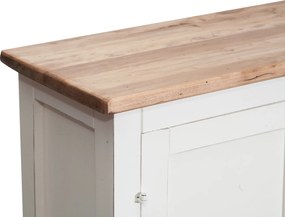 Dulap mic, L68 25 H98 cm, alb antic natur, lemn masiv