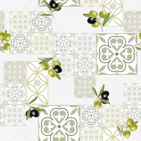 Față de masă lavabilă din PVC ø 160 cm Andalousie – douceur d'intérieur