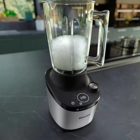 La mâna a doua: Blender Philips HR3760/00, 1500W, 2L, ProBlend Ultra, Viteza mare, Pulse, Aplicatie NutriU, Negru