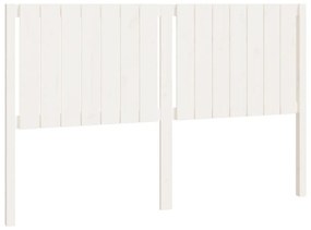 818876 vidaXL Tăblie de pat, alb, 155,5x4x100 cm, lemn masiv de pin
