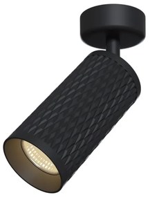 Aplica de perete / tavan design tehnic Focus negru