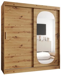 Dulap de haine 180 cm Ronny (Stejar artisan). 1126055