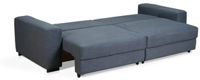 Canapea extensibila cu 3 locuri, Vienna, 106 x 269 x 92 cm, gri inchis