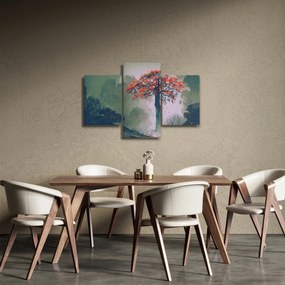 Tablou - Copacul roșu singuratic (90x60 cm)