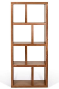 Bibliotecă maro cu aspect de lemn de nuc 70x159 cm Berlin – TemaHome