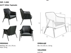 Fotoliu elegant design italian Ofelia