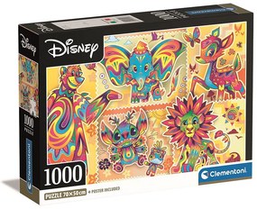 Disney Classics Boho Style Puzzle Compact Clementoni cu 1000 de piese