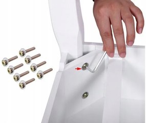 Masă de toaleta cu oglindă cu LED-uri și sertar