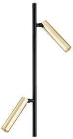 Lampadar TORRE 2xG9/6W/230V negru/alamă Argon 7083
