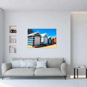 Tablou - Plaja Brighton, Melbourne, Australia (90x60 cm)