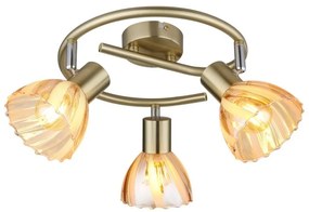 Plafoniera metal alama sticla chihlimbar ZACHERY 3L