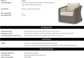 Fotoliu design LUX pentru Exterior, Bryson