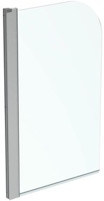 Paravan cada, 80x140 cm, silver bright   sticla transparenta