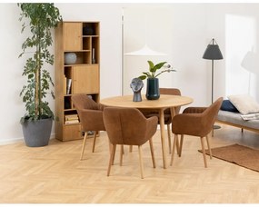 Bibliotecă în culoare naturală cu aspect de lemn de stejar 61x180 cm Rangoon – Actona