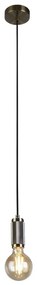 Searchlight 77651AB - Pendul suspendat pe cablu SUSPENSION 1xE27/60W/230V alamă