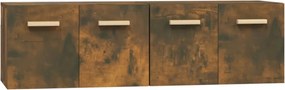 vidaXL Dulapuri TV de perete 2 buc. stejar fumuriu 60x36,5x35 cm lemn