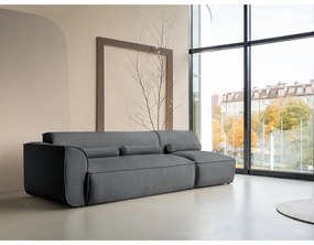 Șezlong modular gri (cu colț pe partea stângă ) Flex Felix – Miuform