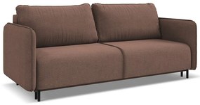 Canapea roz extensibilă/cu spațiu de depozitare 226 cm Luana – Makamii