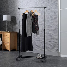 Suport pentru haine negru din metal 85x94x48 cm – Addis