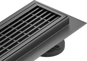 Mexen Flat 360° M33 canalizare liniară rotativă 80 cm, gri armat periat - 1E33080-40