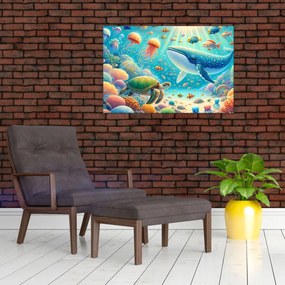 Tablou - Lumea sub apă (90x60 cm)