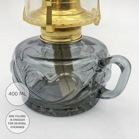 Brilagi - Lampă cu petrol MERLIN, fumurie/gri
