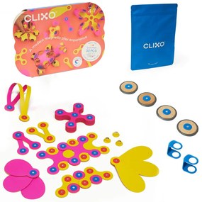 CLIXO® JOC MAGNETIC DE CONSTRUIT - CREW ROZ & GALBEN (30 PIESE) - CLIXO (CL-CREW-PY-1)